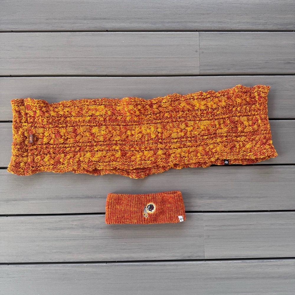 Washington Commanders/Redskins Women’s 47 Brand Cardinal Knit Headband & Scarf
